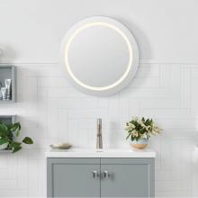 Ronbow 602922-SA - 22'' Radiance Round Frameless LED Mirror in Satin Aluminum