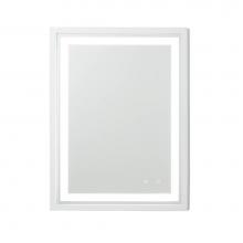 Ronbow 604730-W01 - 30'' Albert Wood Frame LED Mirror in White