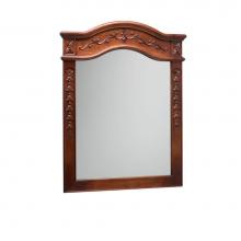 Ronbow 607230-F11 - 30'' Bordeaux Traditional Solid Wood Framed Bathroom Mirror in Colonial Cherry