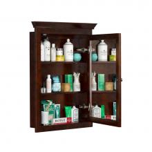 Ronbow 617026-F07 - 26'' Tristan Transitional Solid Wood Framed Medicine Cabinet in Vintage Walnut