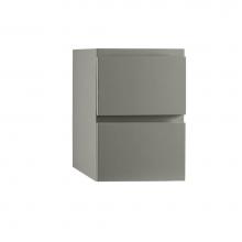 Ronbow 632512-E12 - 12'' Drawer Bridge with Two Drawers in Slate Gray