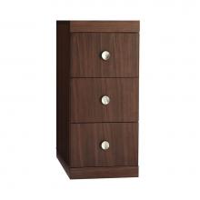 Ronbow 633112-E56 - 12'' Drawer Bridge with Three Drawers in American Walnut