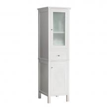 Ronbow 670019-1-E23 - 19'' Baughman Contempo Linen Cabinet Storage Tower in Glossy White