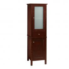 Ronbow 670019-1-H01 - 19'' Baughman  Contempo Linen Cabinet Storage Tower in Dark Cherry