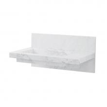 Ronbow E020731-8-CW - 31'' Free Floating Plane Mable Sinktop-Carrara White