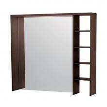 Ronbow E034250-E56 - 50'' Noce Hutch with Wood Back and LED- includes full mirror