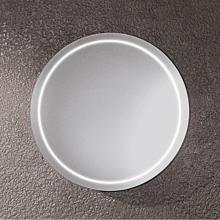 Ronbow E085112-E60 - 20'' Waterspace Round Mirror with LED in Ebo Gray