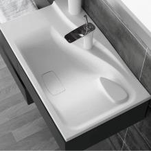 Ronbow E092830-1-A01 - 30'' Vento Rectangular Solid Surface Sinktop with Single Faucet Hole and with out Overfl