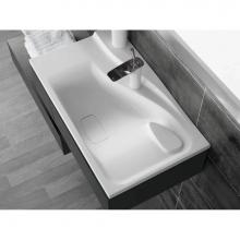 Ronbow E092830-1-WH - 30'' Vento Rectangular Ceramic Sinktop with Single Faucet Hole and with out Overflow in