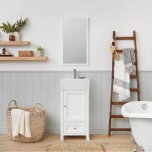 Ronbow 051618-W01 - 18'' Juliet Bathroom Vanity Cabinet Base in White