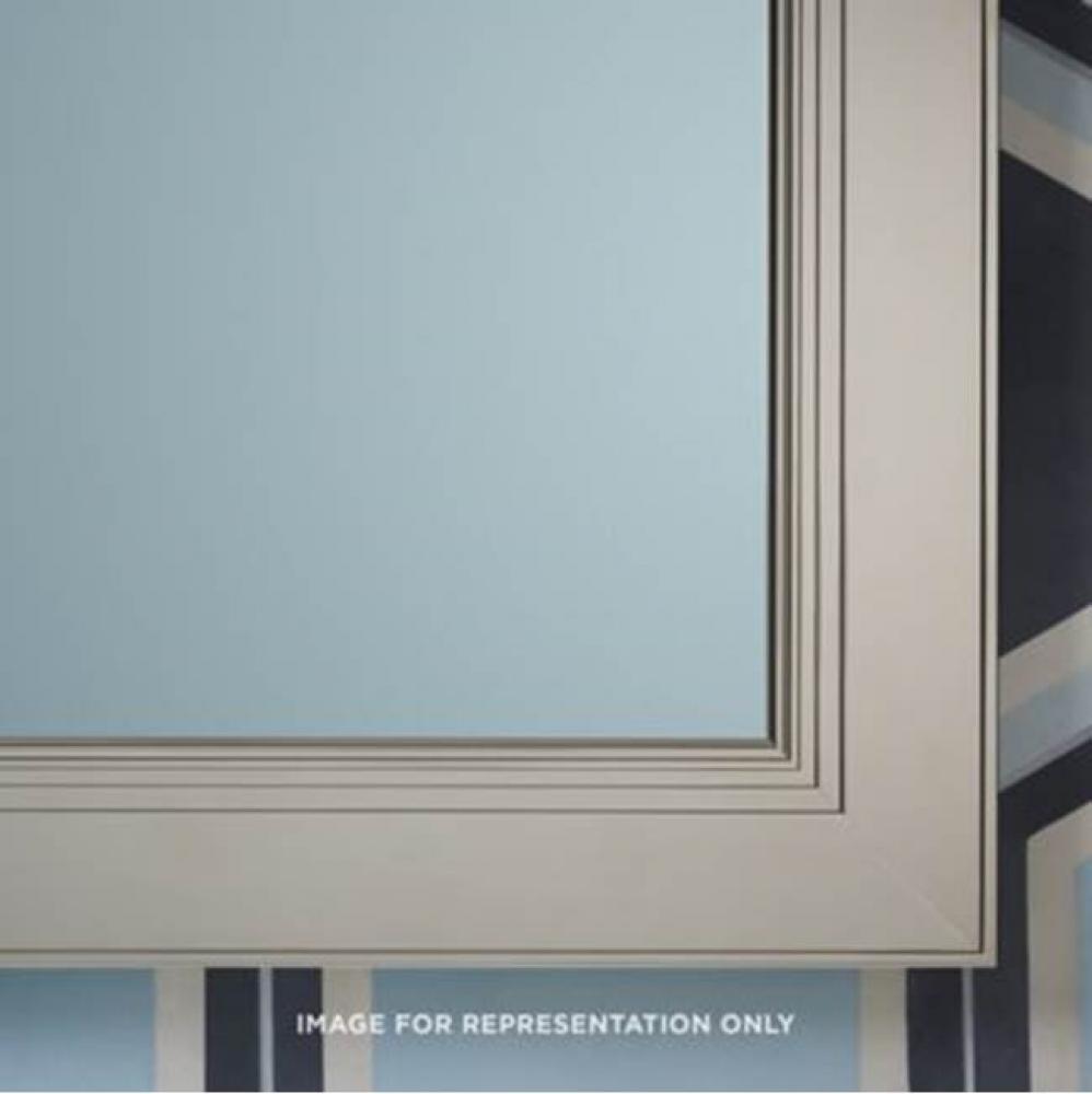 Main Line Mirror, 20'' x 40'' x 1-5/8'', Merion Frame, Brushed Nicke