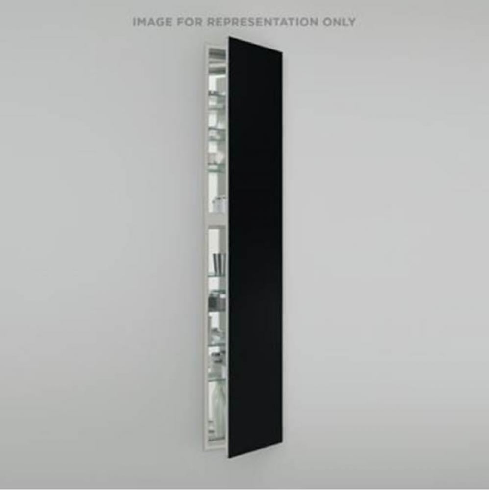 M Series Cabinet, 16'' x 70'' x 8'', Full Length, Matte Black, Right