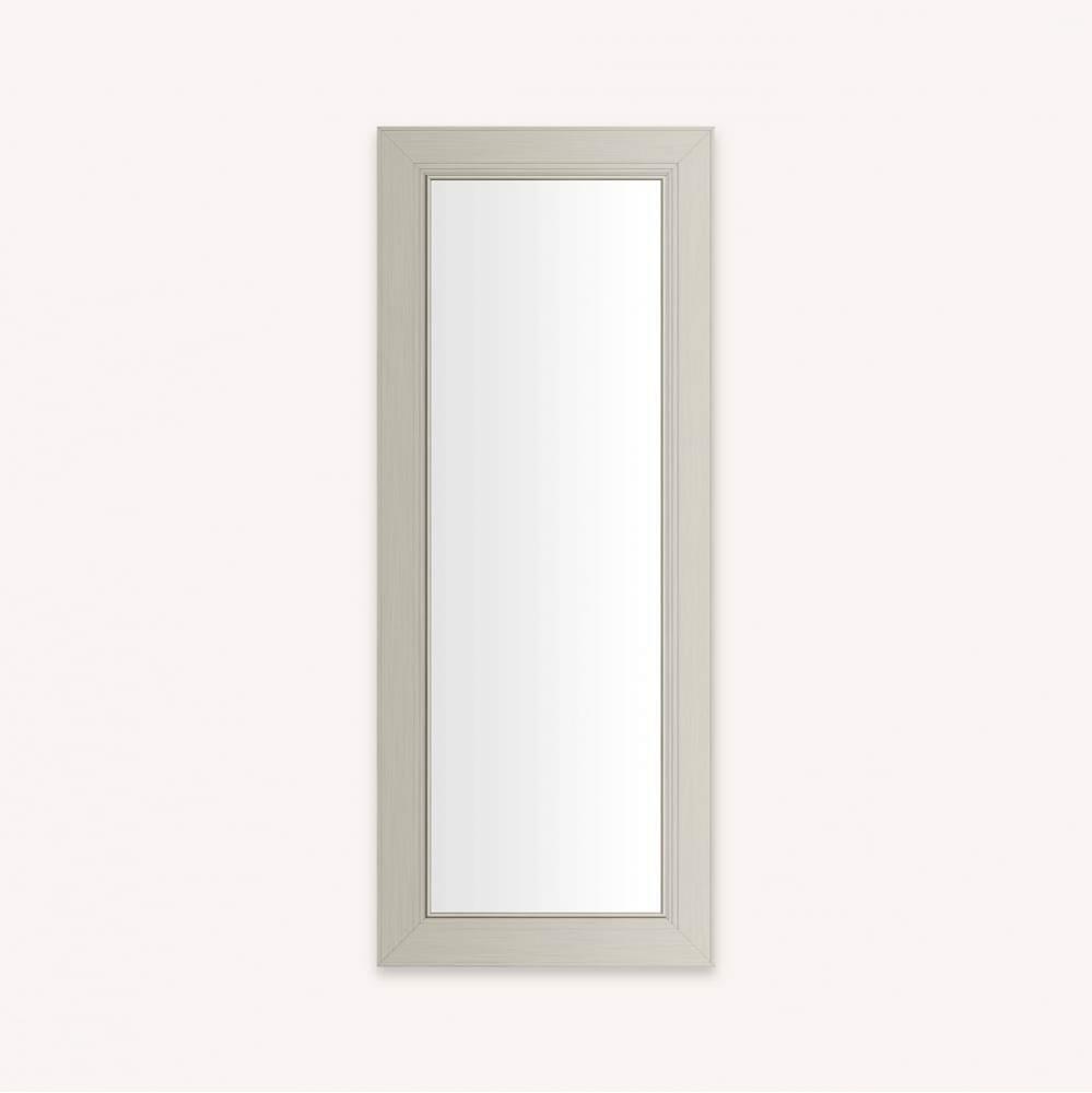 DC FRAMED WALL MIRROR, ME, 16X40, NICKEL