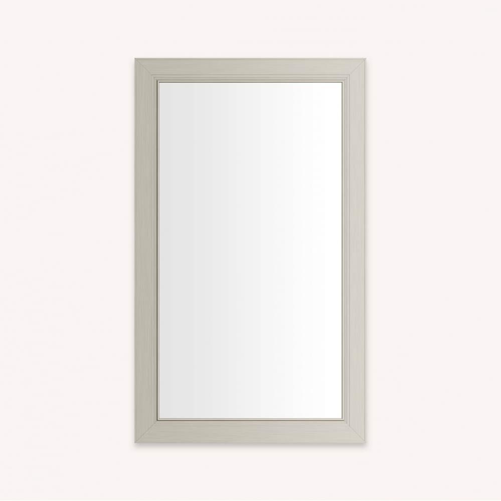 DC FRAMED WALL MIRROR, ME, 24X40, NICKEL