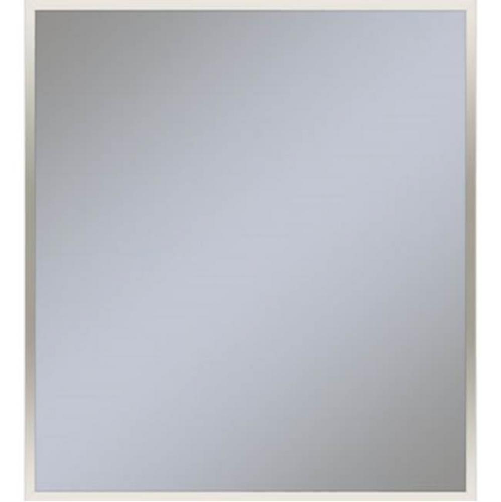 Profiles Framed Mirror, 36'' x 40'' x 3/4'', Polished Nickel