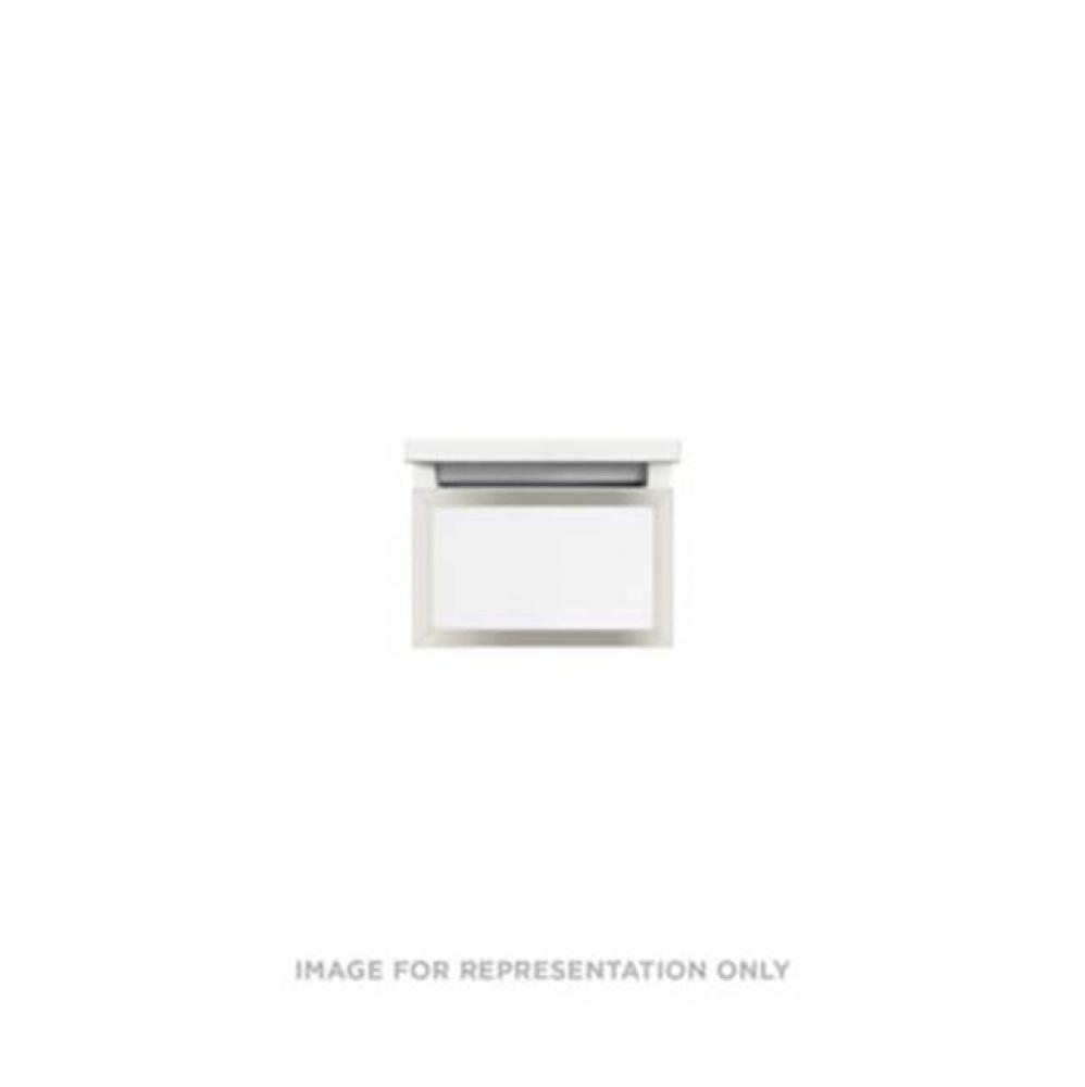 Profiles Framed Vanity, 12'' x 7-1/2'' x 21'', Matte White, Polished