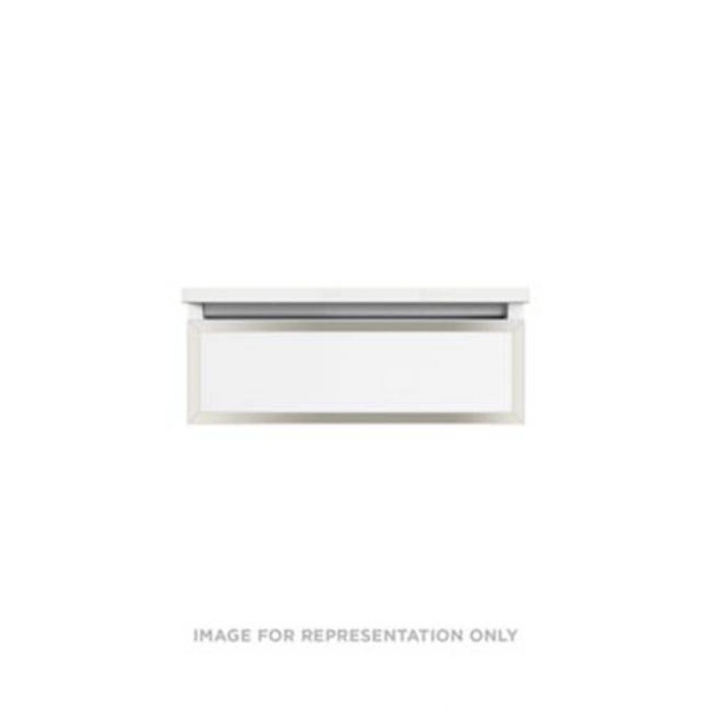 Profiles Framed Vanity, 24'' x 7-1/2'' x 18'', Beach, Polished Nicke