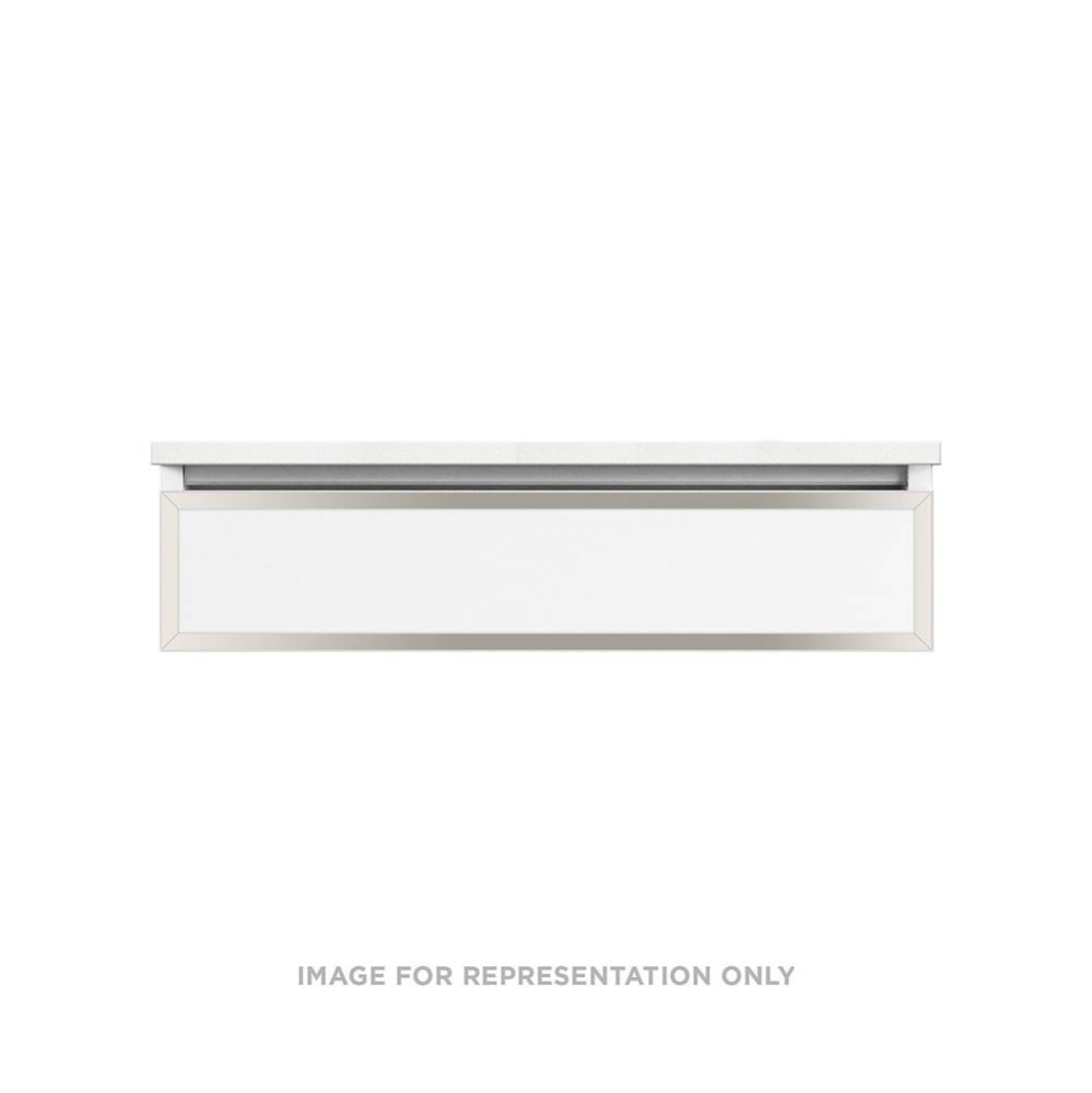 Profiles Framed Vanity, 36'' x 7-1/2'' x 21'', Satin White, Polished