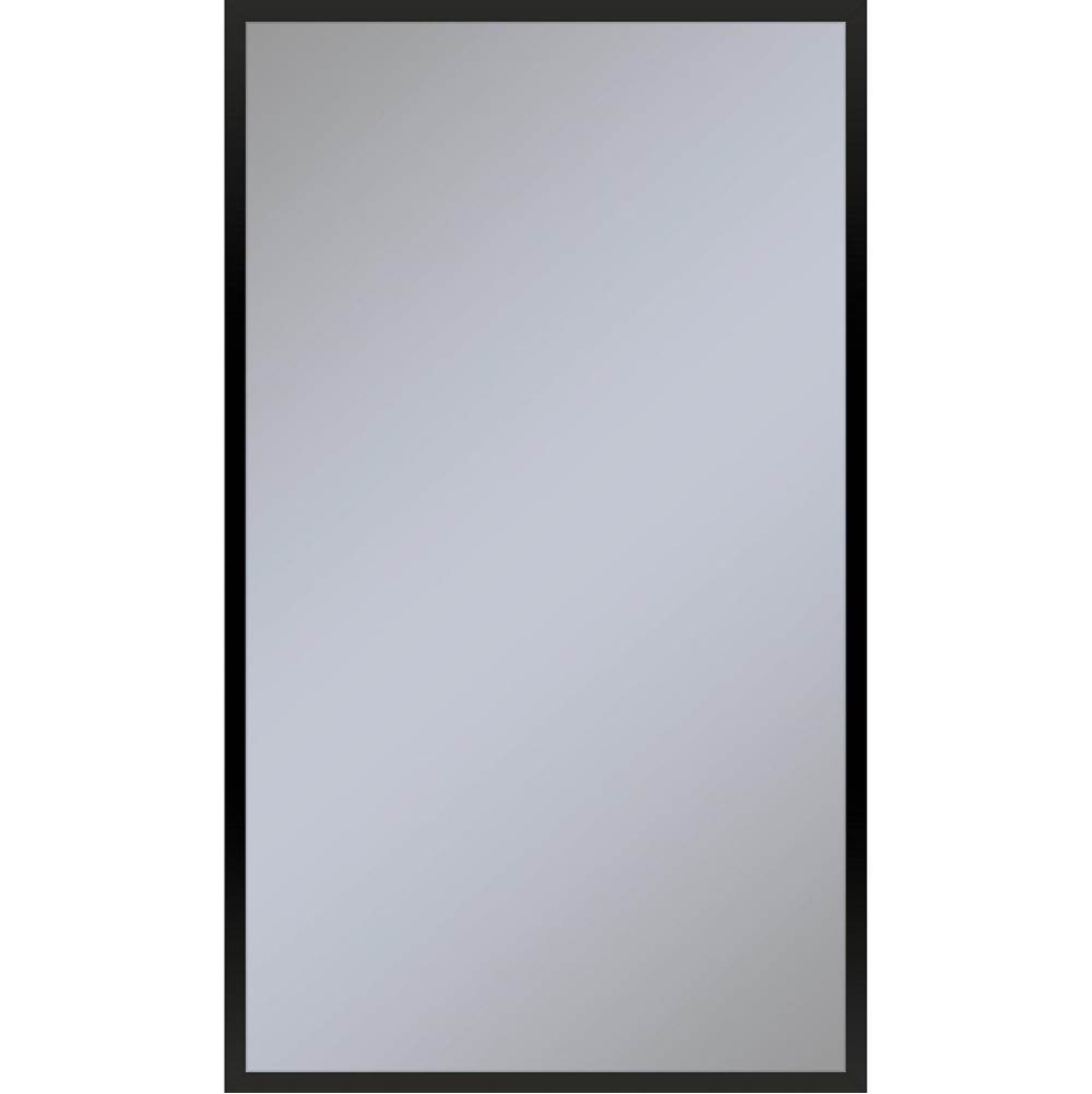 Profiles Framed Cabinet, 24'' x 40'' x 4'', Matte Black, Non-Electri