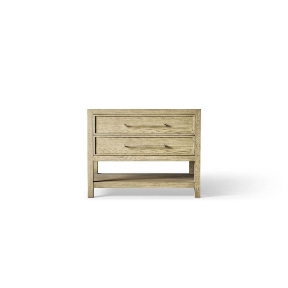 Skaarsgard Vanity, 36'' X 34'' X 23'', Rustic Oak With Brushed Pewte