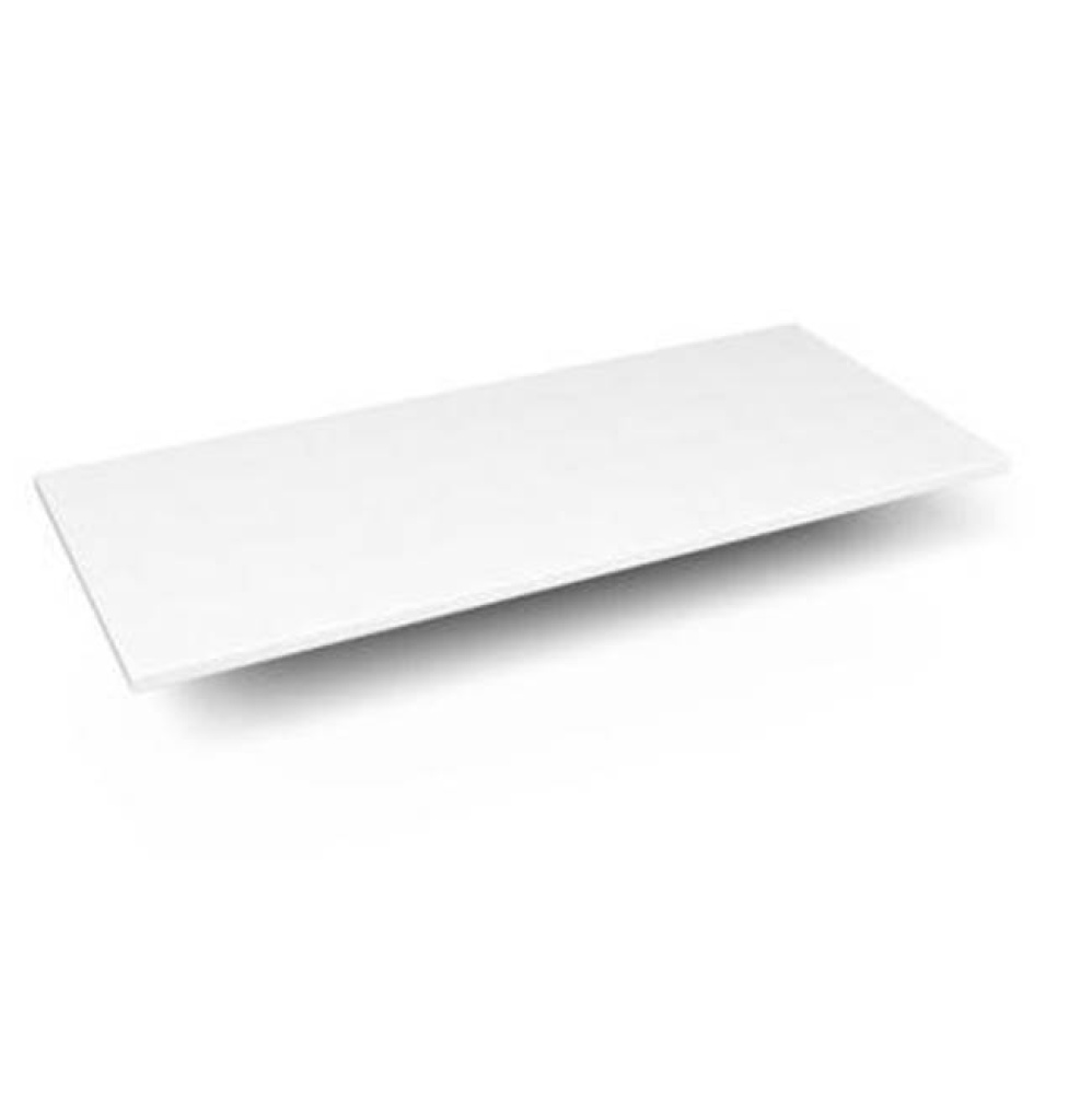 Engineered Stone Vanity Top, 43'' x 19'' x 3/4'', Dry Top, Quartz Wh