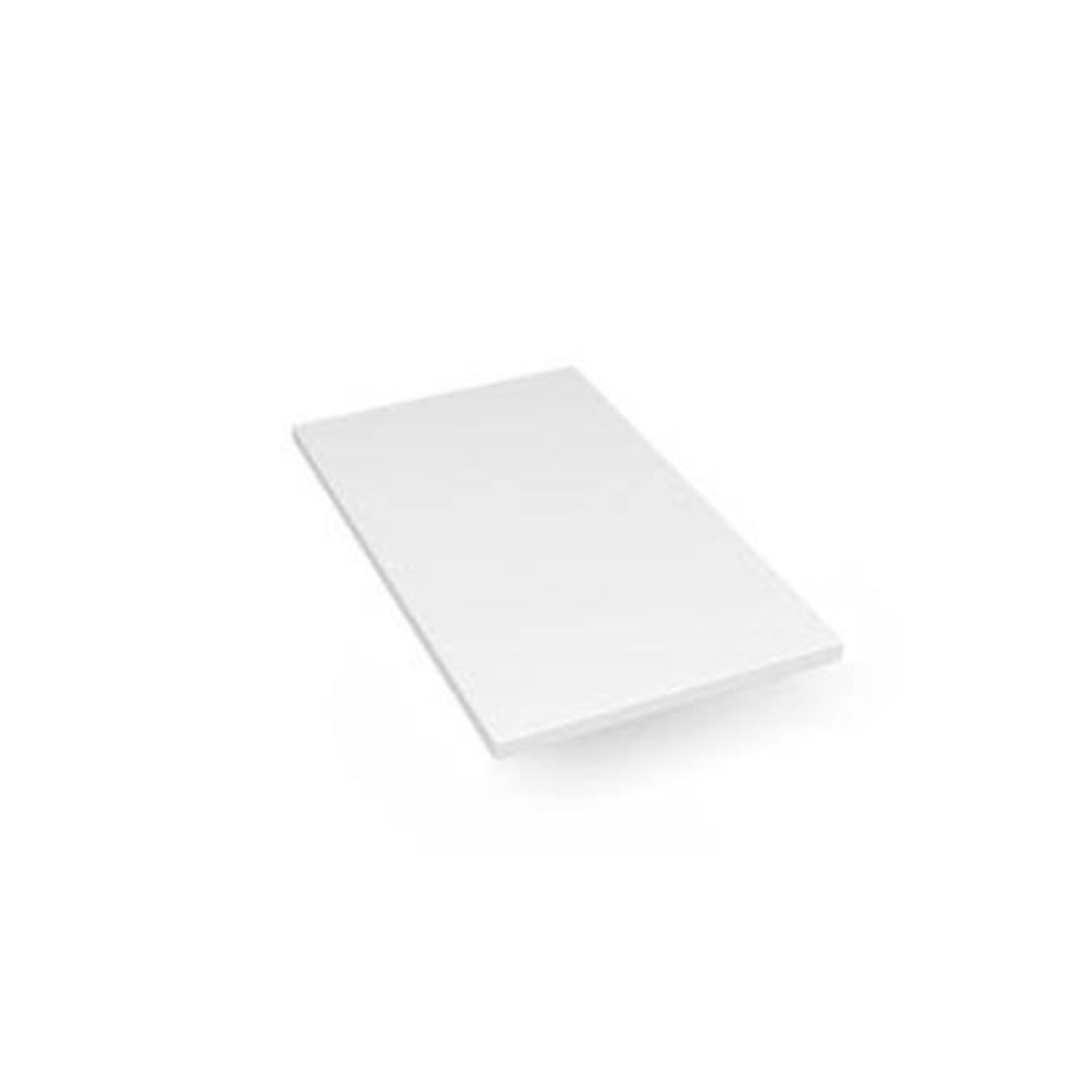 Engineered Stone Vanity Top, 13'' x 22'' x 3/4'', Dry Top, White Zeu