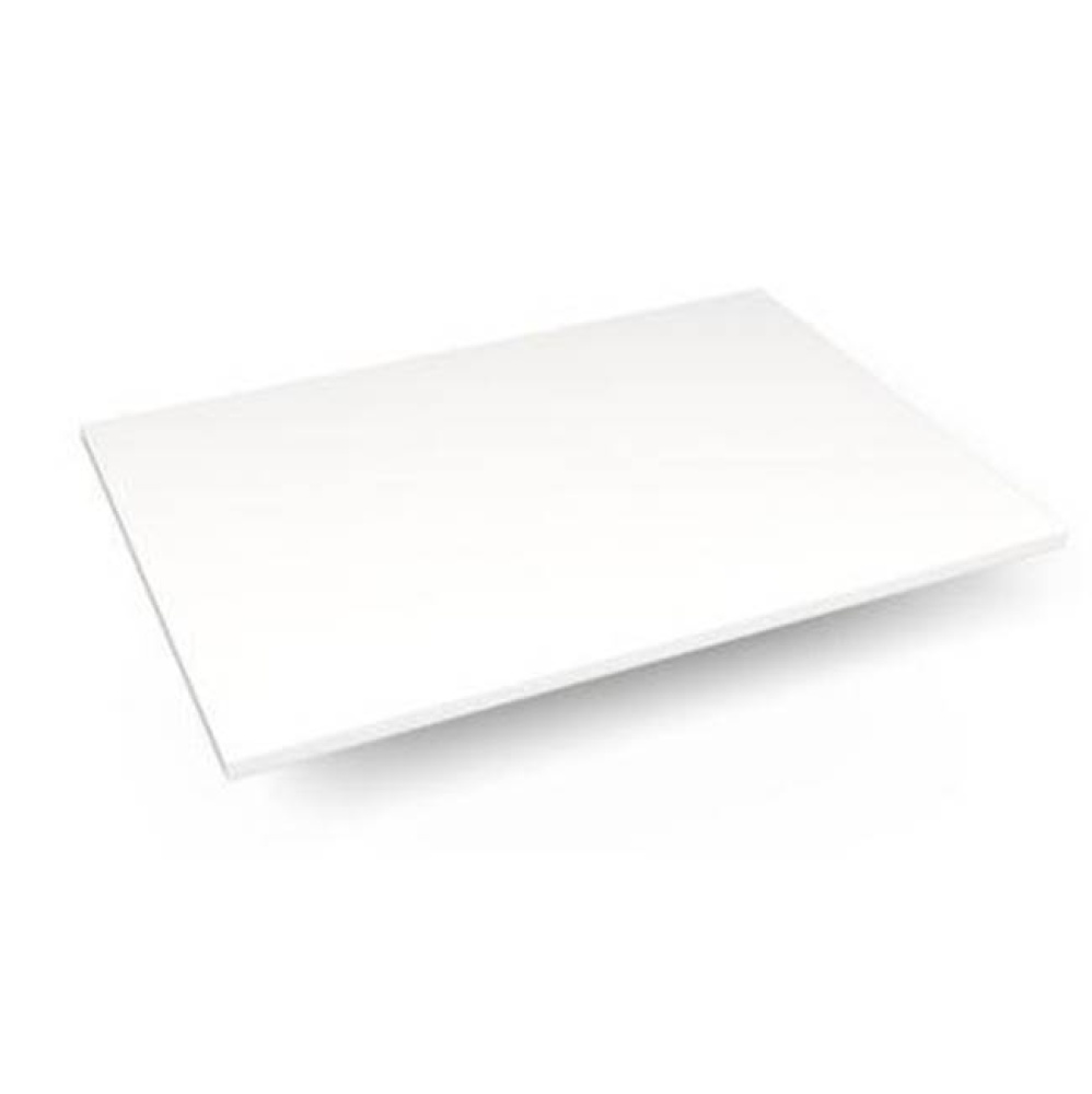 Engineered Stone Vanity Top, 31'' x 22'' x 3/4'', Dry Top, White Zeu