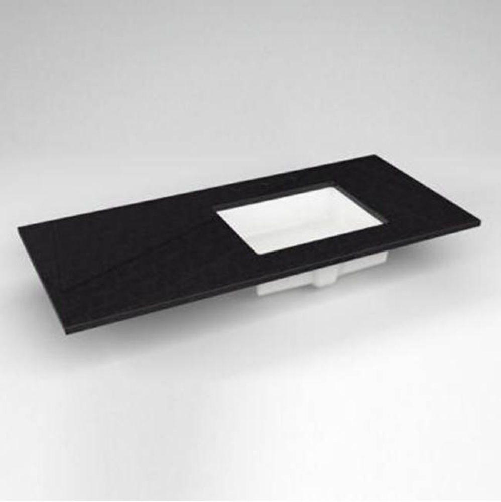 Engineered Stone Vanity Top, 49'' x 22'' x 3/4'', Right Offset Under