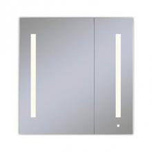 Robern AC3030D4P2LAW - AiO Lighted Cabinet, 30'' x 30'' x 4'', Two Door, LUM Lighting, 2700