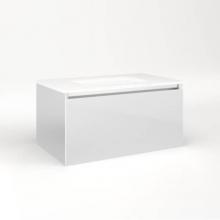 Robern VM30H2D18P19N - Cartesian Vanity, 30'' x 15'' x 18'', Satin White, Plumbing Drawer,