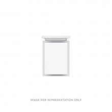 Robern VP12H2D18F26S76 - Profiles Framed Vanity, 12'' x 15'' x 18'', Matte White, Chrome Fram