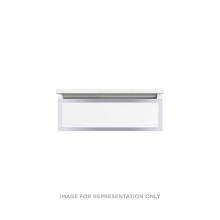 Robern VP24H1D21T28S76 - Profiles Framed Vanity, 24'' x 7-1/2'' x 21'', Matte Black, Chrome F