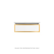 Robern VP24H1D21T28S82 - Profiles Framed Vanity, 24'' x 7-1/2'' x 21'', Matte Black, Matte Go