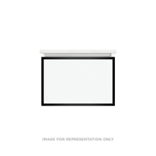 Robern VP24H2D18F27N83 - Profiles Framed Vanity, 24'' x 15'' x 18'', Matte Gray, Matte Black