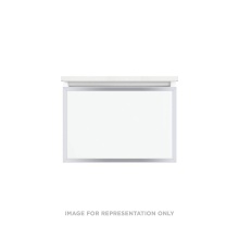 Robern VP24H2D18F27S76 - Profiles Framed Vanity, 24'' x 15'' x 18'', Matte Gray, Chrome Frame