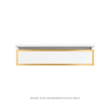 Robern VP36H1D18F19N82 - Profiles Framed Vanity, 36'' x 7-1/2'' x 18'', Satin White, Matte Go