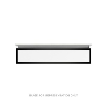 Robern VP36H1D21T26N83 - Profiles Framed Vanity, 36'' x 7-1/2'' x 21'', Matte White, Matte Bl