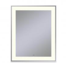 Robern YM2531RPSMD376 - Sculpt Lighted Mirror, 25'' x 31'' x 2-1/4'', Slim Museum Frame, Chr