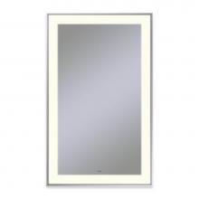 Robern YM2541RPSMD376 - Sculpt Lighted Mirror, 25'' x 41'' x 2-1/4'', Slim Museum Frame, Chr