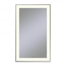 Robern YM2541RPSMD3K77 - Sculpt Lighted Mirror, 25'' x 41'' x 2-1/4'', Slim Museum Frame, Pol