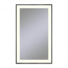 Robern YM2541RPSMD3K83 - Sculpt Lighted Mirror, 25'' x 41'' x 2-1/4'', Slim Museum Frame, Mat