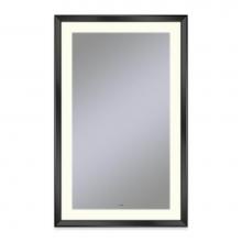 Robern YM2743RPCMD3K83 - Sculpt Lighted Mirror, 27'' x 43'' x 2-5/16'', Chamfer Museum Frame,
