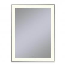 Robern YM3141RPSMD3K77 - Sculpt Lighted Mirror, 31'' x 41'' x 2-1/4'', Slim Museum Frame, Pol