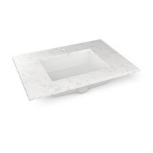 Robern TF31UCO94-1 - Engineered Stone Vanity Top, 31'' x 22'' x 3/4'', Center Undercounte
