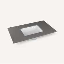 Robern TF37UCO91-1 - Engineered Stone Vanity Top, 37'' x 22'' x 3/4'', Center Undercounte