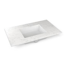 Robern TF37UCO94-1 - Engineered Stone Vanity Top, 37'' x 22'' x 3/4'', Center Undercounte