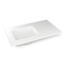 Robern TF37ULO92-1 - Engineered Stone Vanity Top, 37'' x 22'' x 3/4'', Left Offset Underc