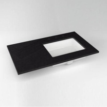 Robern TF37URO90-8 - Engineered Stone Vanity Top, 37'' x 22'' x 3/4'', Right Offset Under