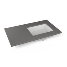 Robern TF37URO91-1 - Engineered Stone Vanity Top, 37'' x 22'' x 3/4'', Right Offset Under