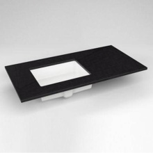 Robern TF43ULO90-8 - Engineered Stone Vanity Top, 43'' x 22'' x 3/4'', Left Offset Underc